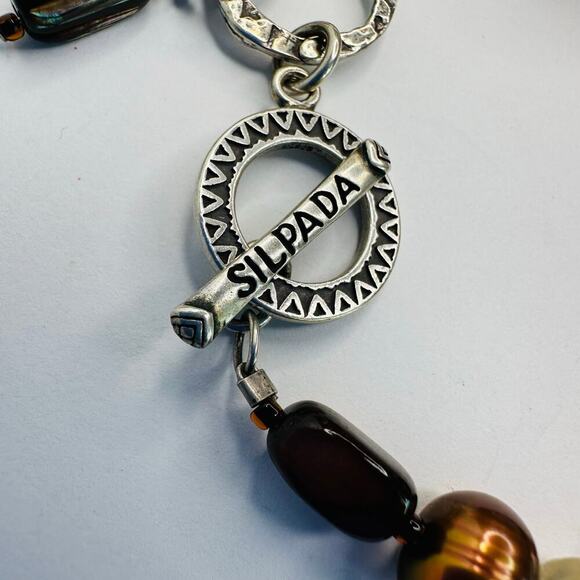 Silpada Beaded Toggle Clasp with Charms - Picture 3 of 7